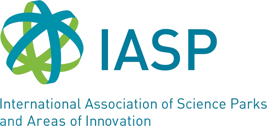 شعار المنظمة الدولية لمناطق وواحات الابتكار IASP